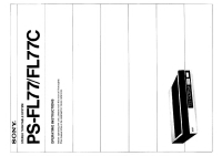 Sony PS-FL77C - Owners Manual 